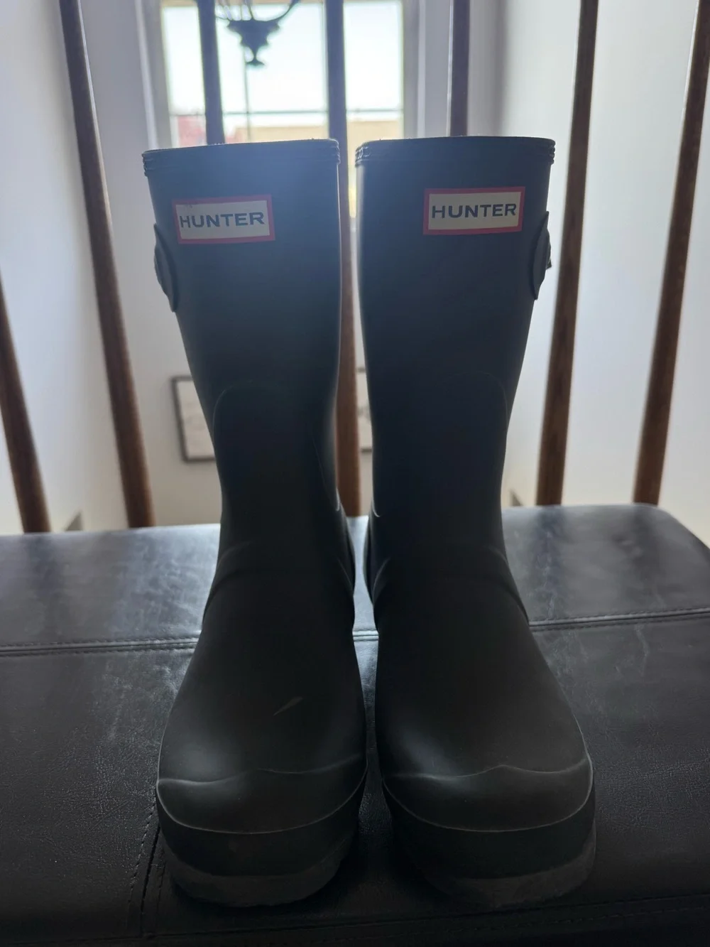 Hunter Women’s Black Mid-Calf Rain Boots